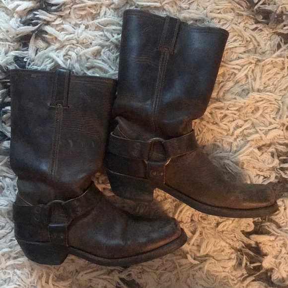 Frye Shoes - Frye brown cowboy boots